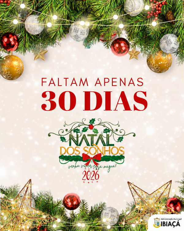 Faltam 30 dias para o Natal dos Sonhos!